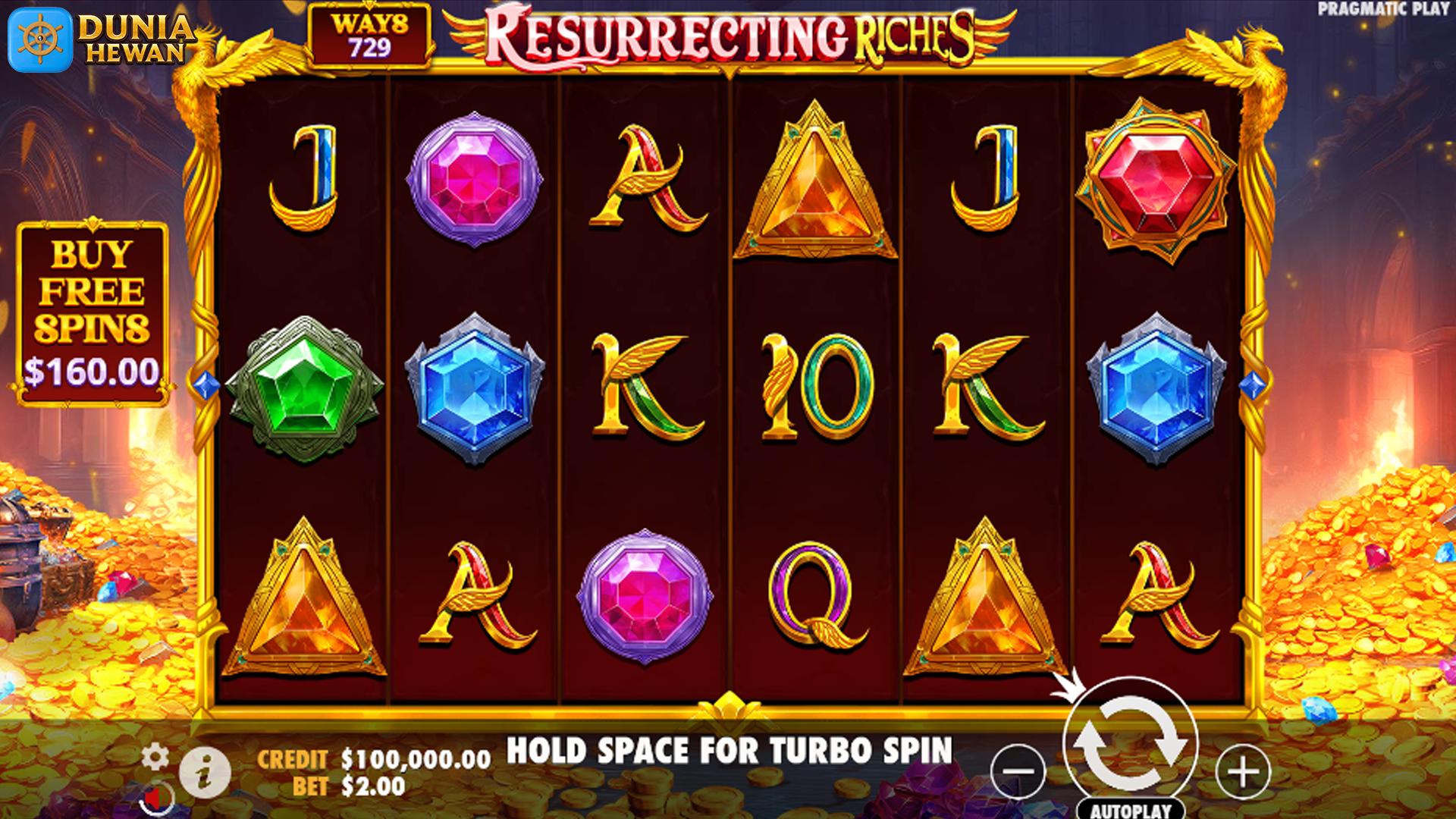 Spin Resurrecting Riches di Ruby 8000 Langsung Auto Tajir