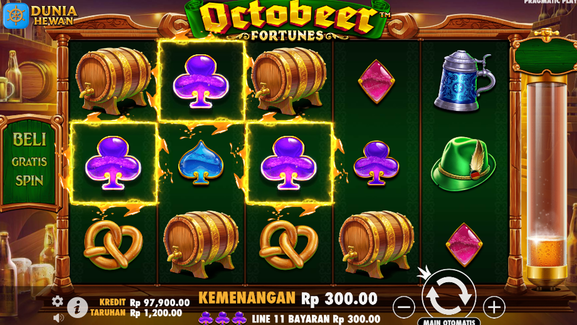 Cobain Octobeer Fortunes di Ruby 8000, 10 Menit Pasti Jackpot