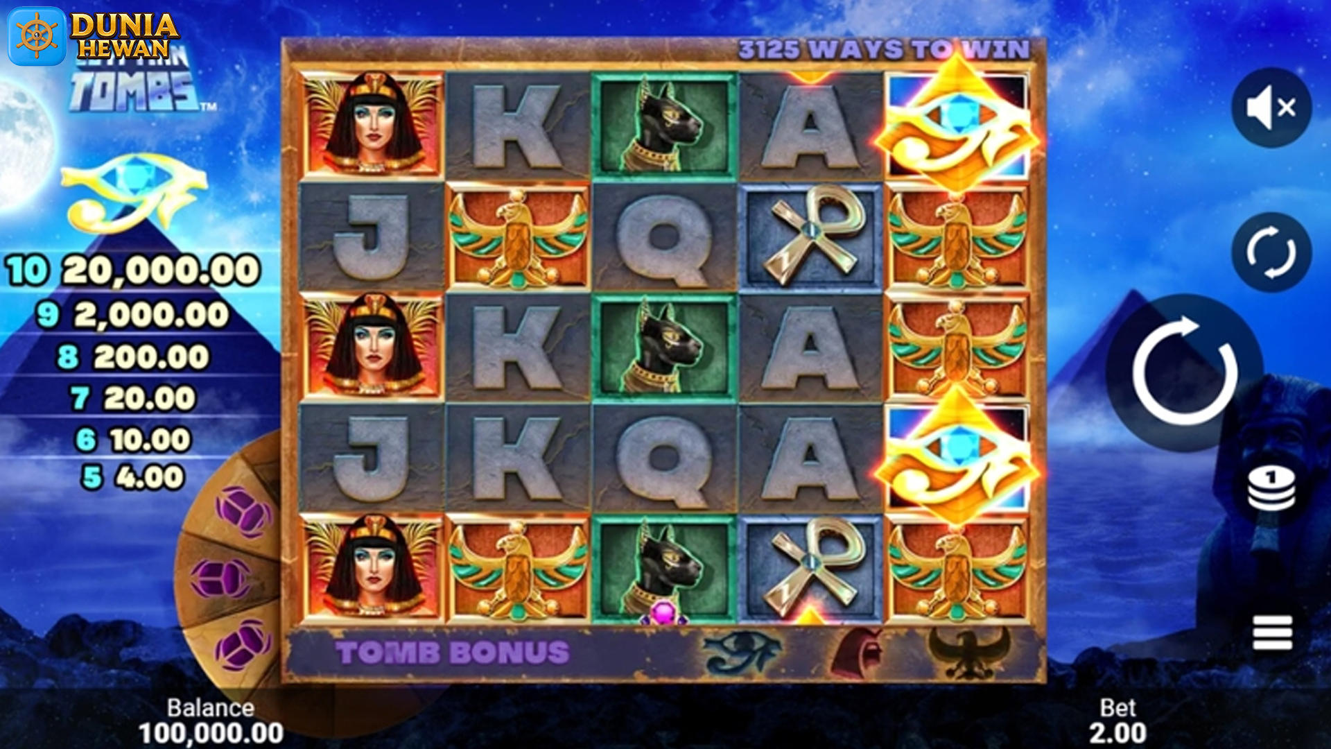 Slot Online Egyptian Tombs dan 4 Aspek Tema yang Mempesona