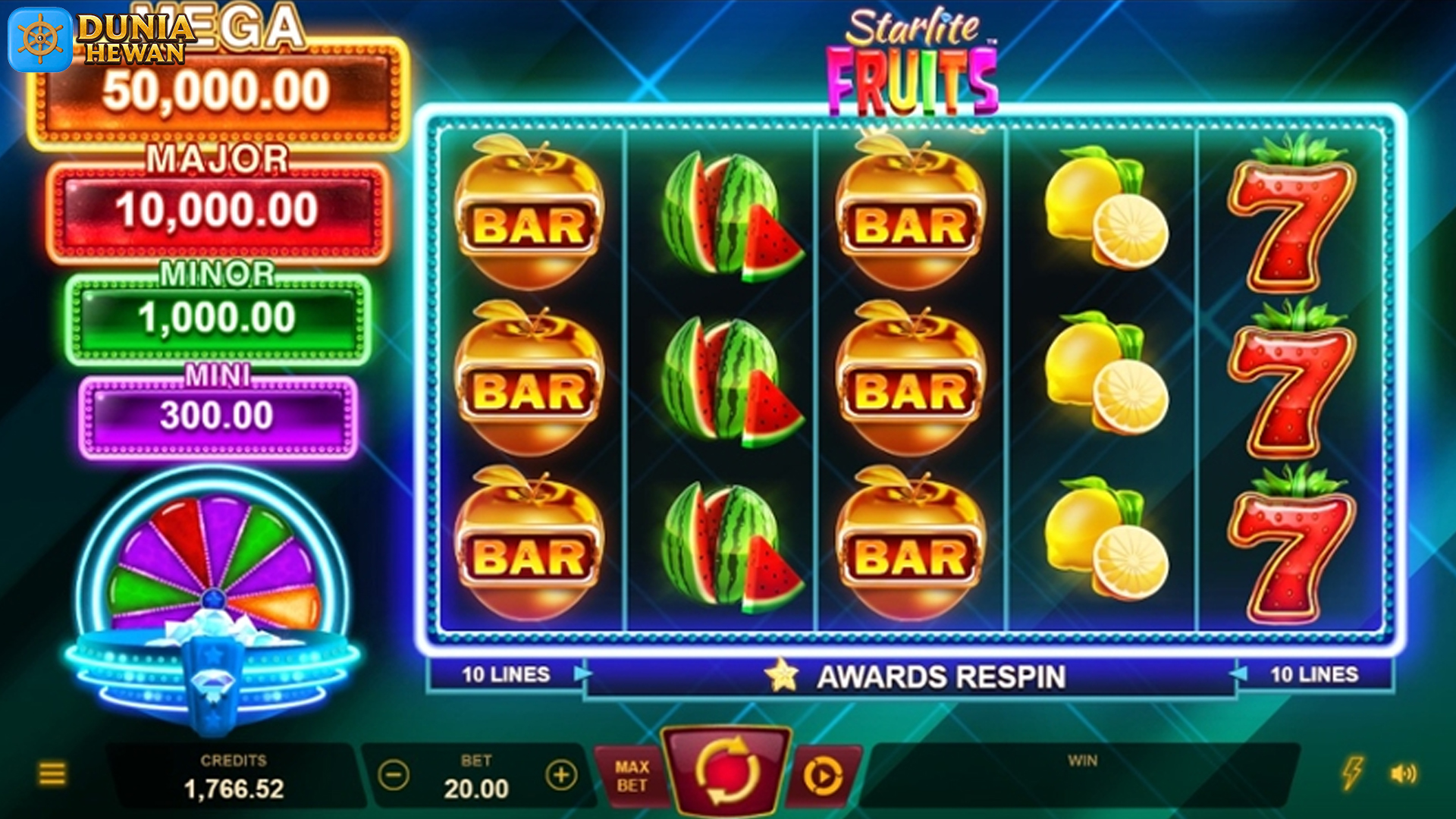 Starlite Fruits dengan 5 Bonus Buah Rahasia yang Lagi Hits Abis